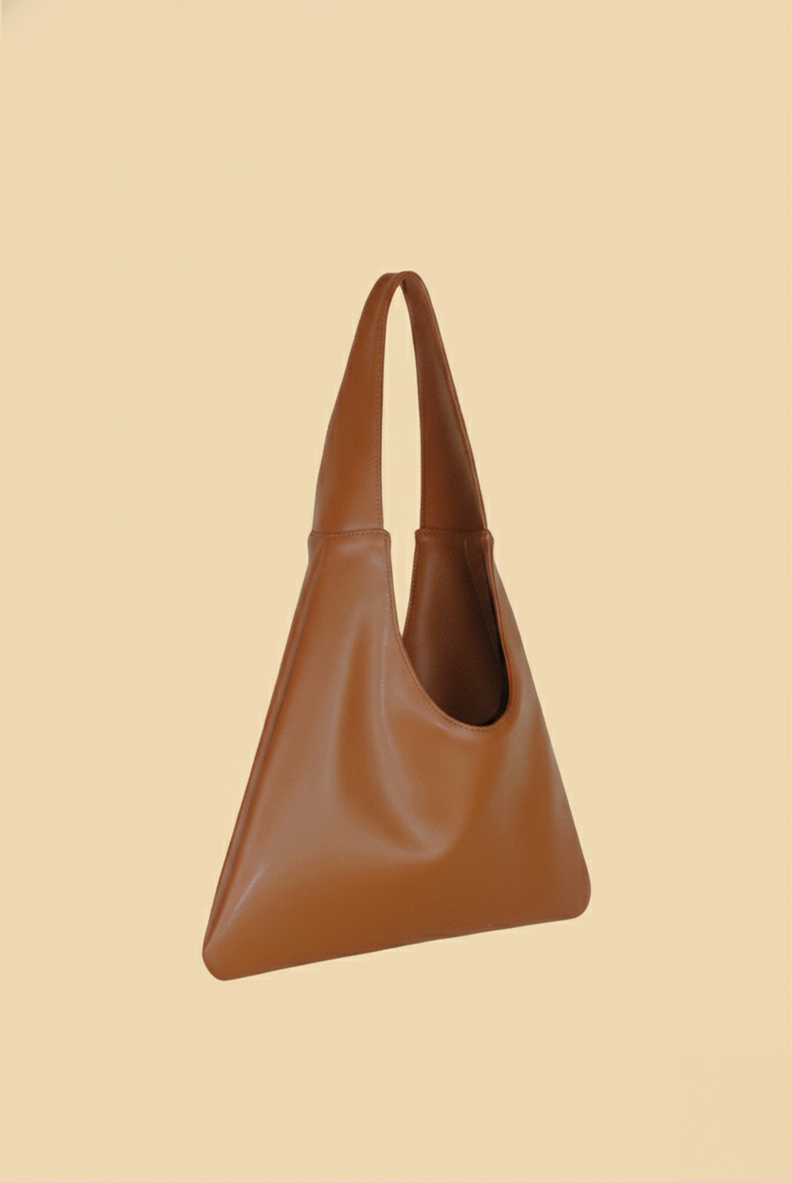 Agave Triangular Tote | Cognac