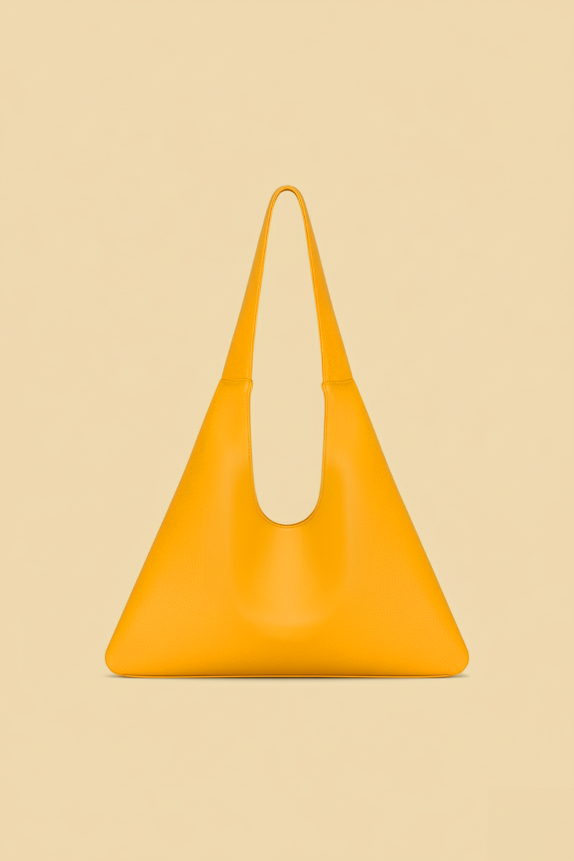 Agave Triangular Tote | Marigold Yellow