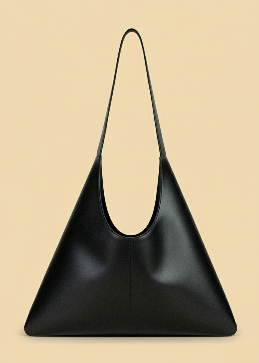 Agave Triangular Tote XL | Black