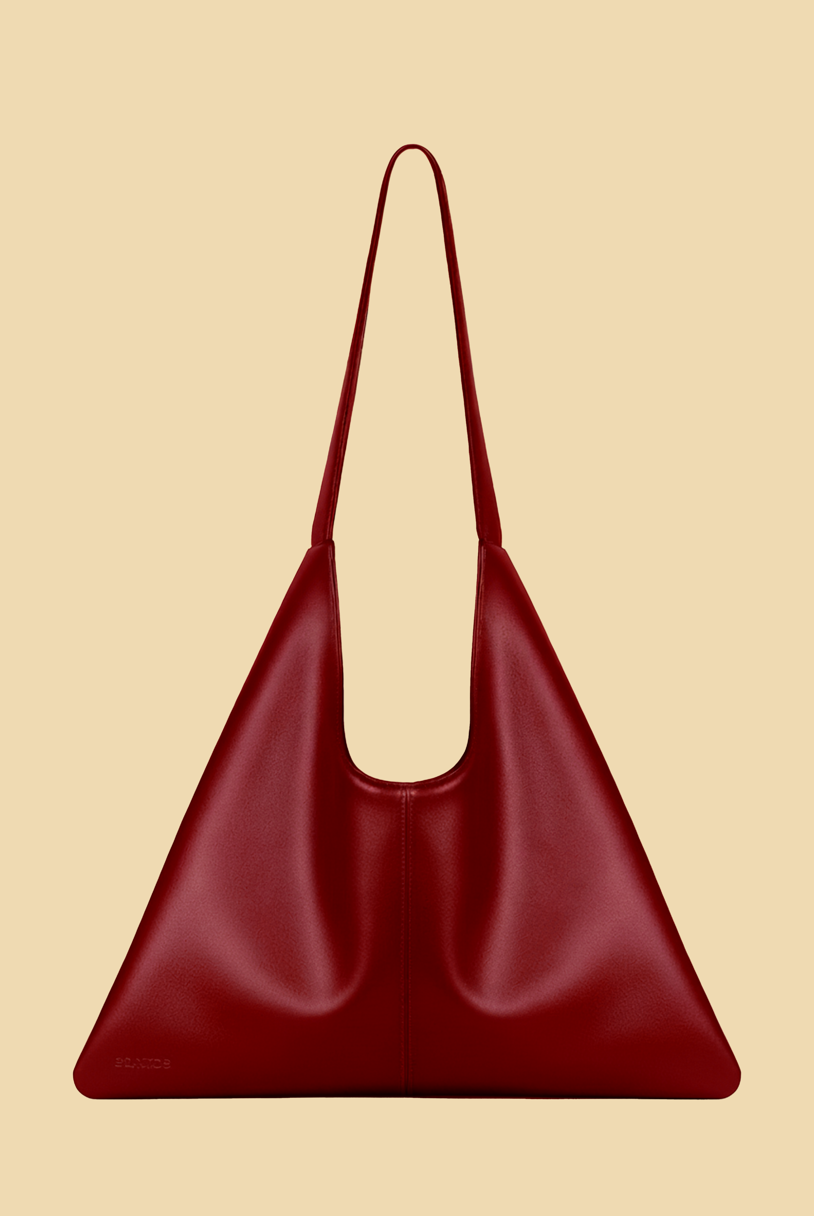 Agave Triangular Tote XL | Burgundy Red