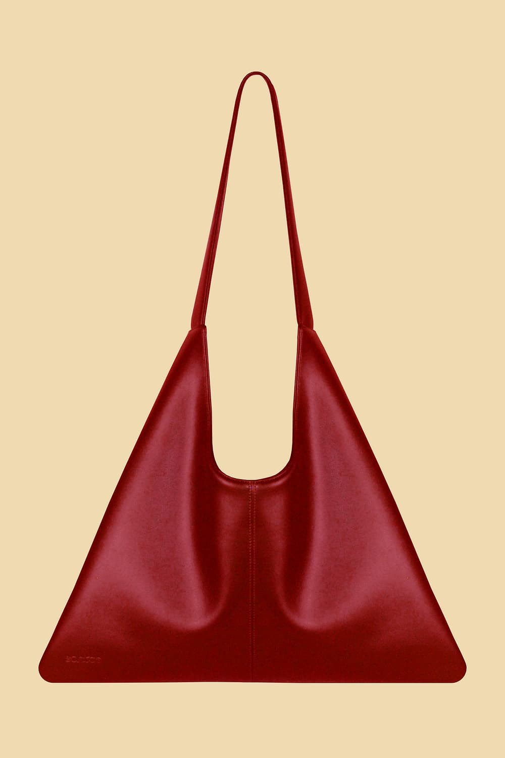 Agave Triangular Tote XL | Burgundy Red