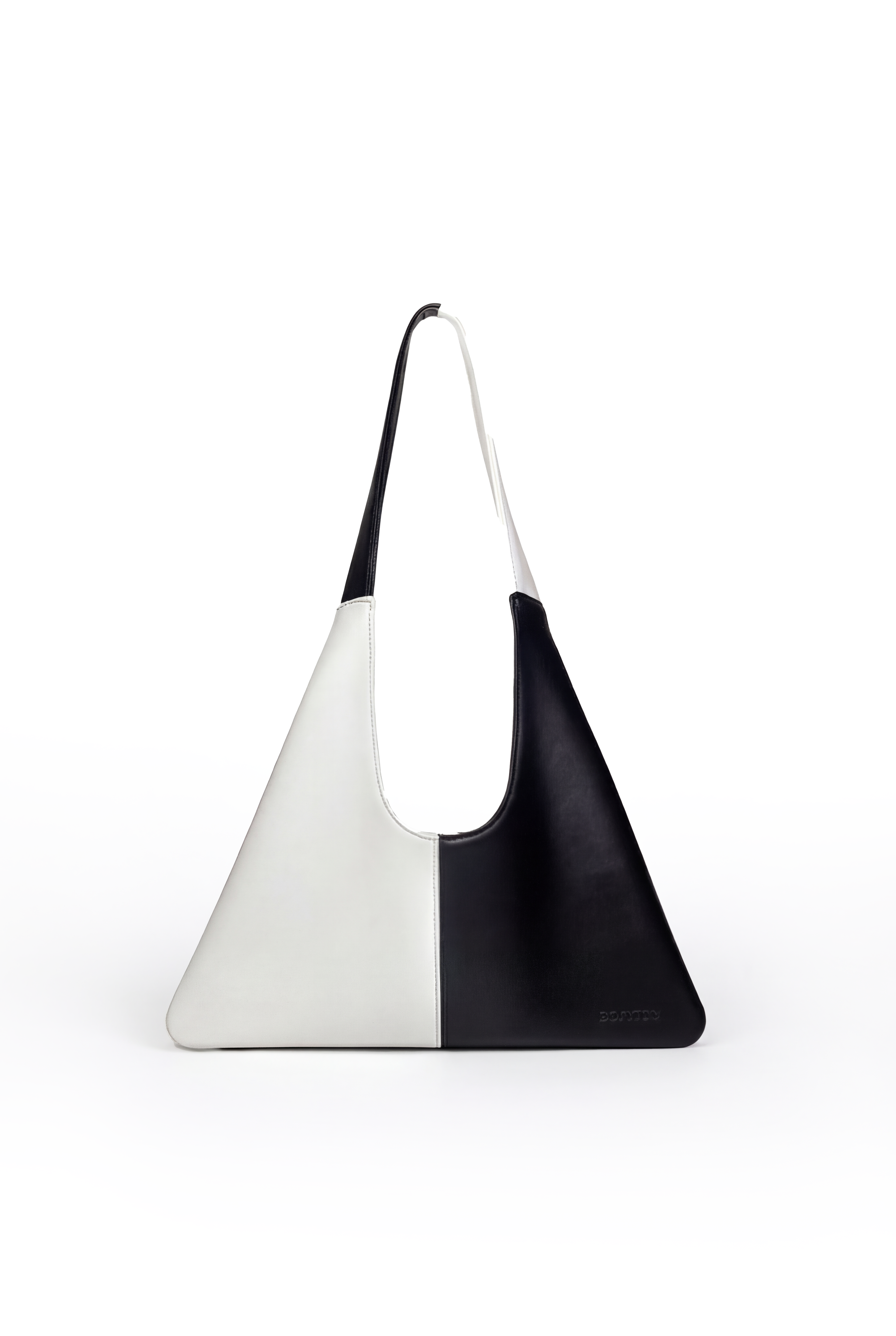 Agave Triangular Tote | Black & White