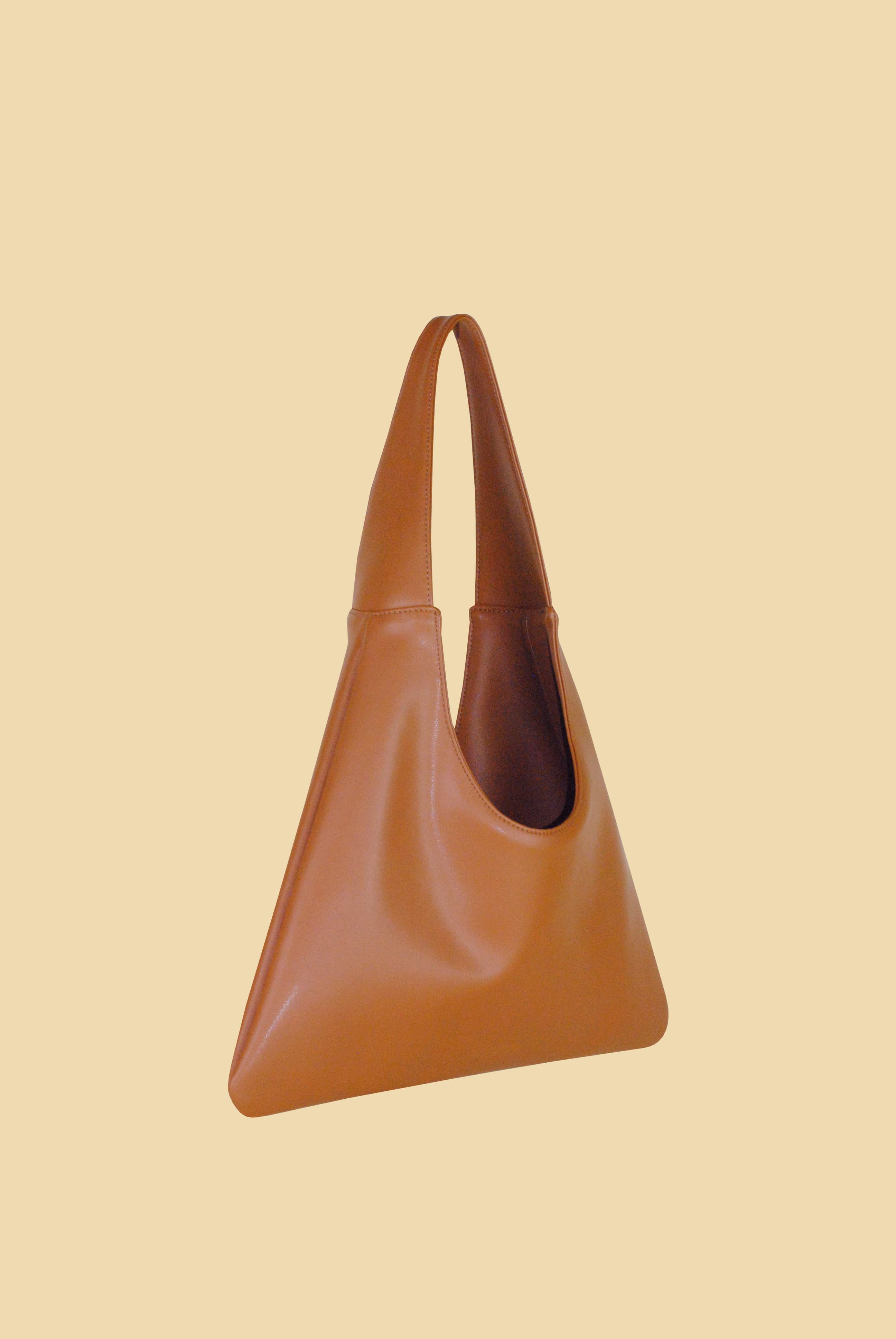 Agave Triangular Tote | Cognac