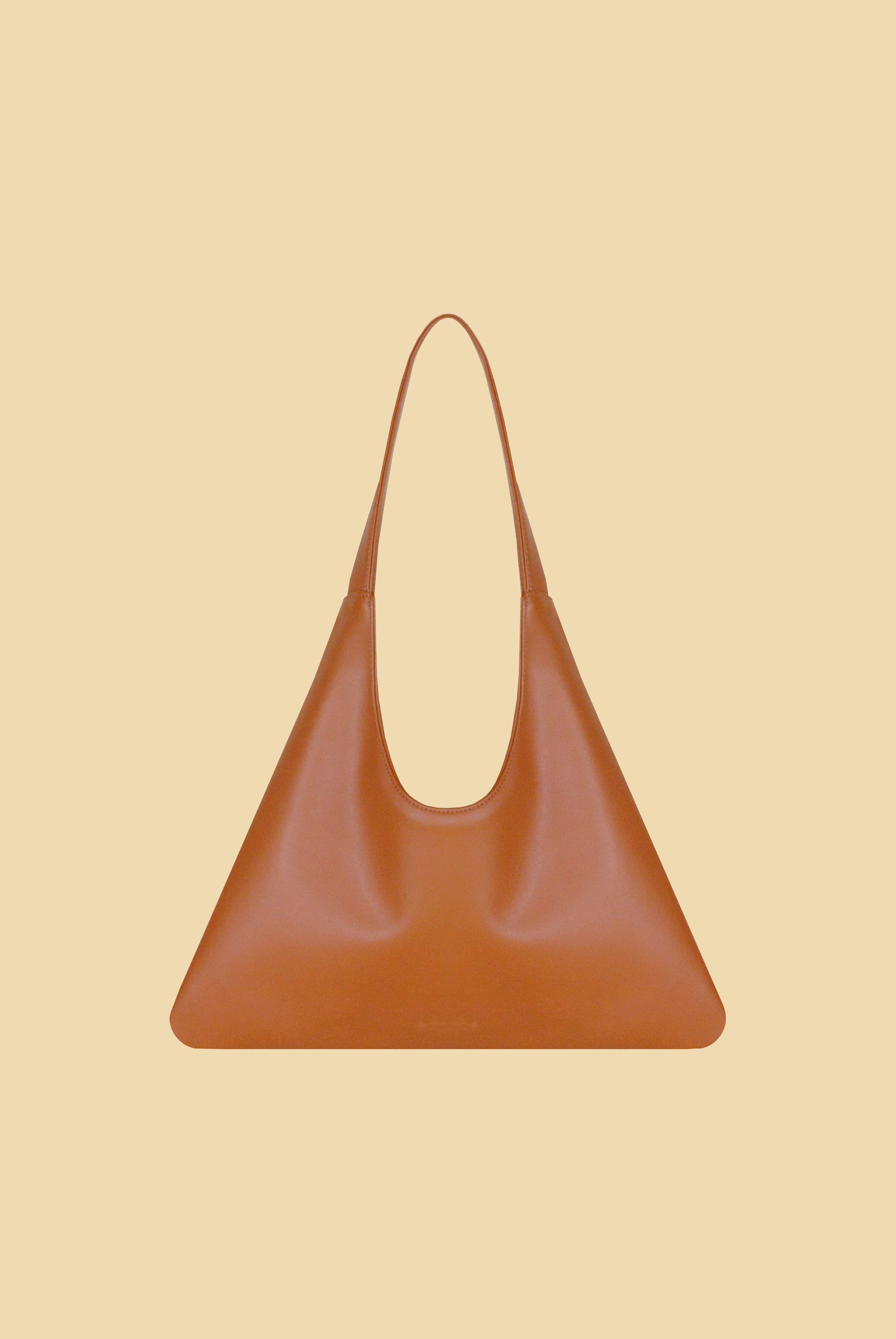 Agave Triangular Tote | Cognac