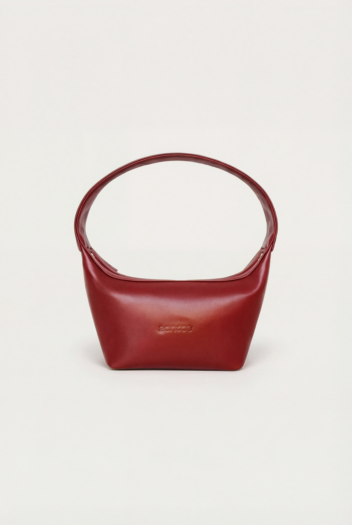 Amelia Mini Bag in Burgundy Red | Cactus Leather Handbag | Santos 