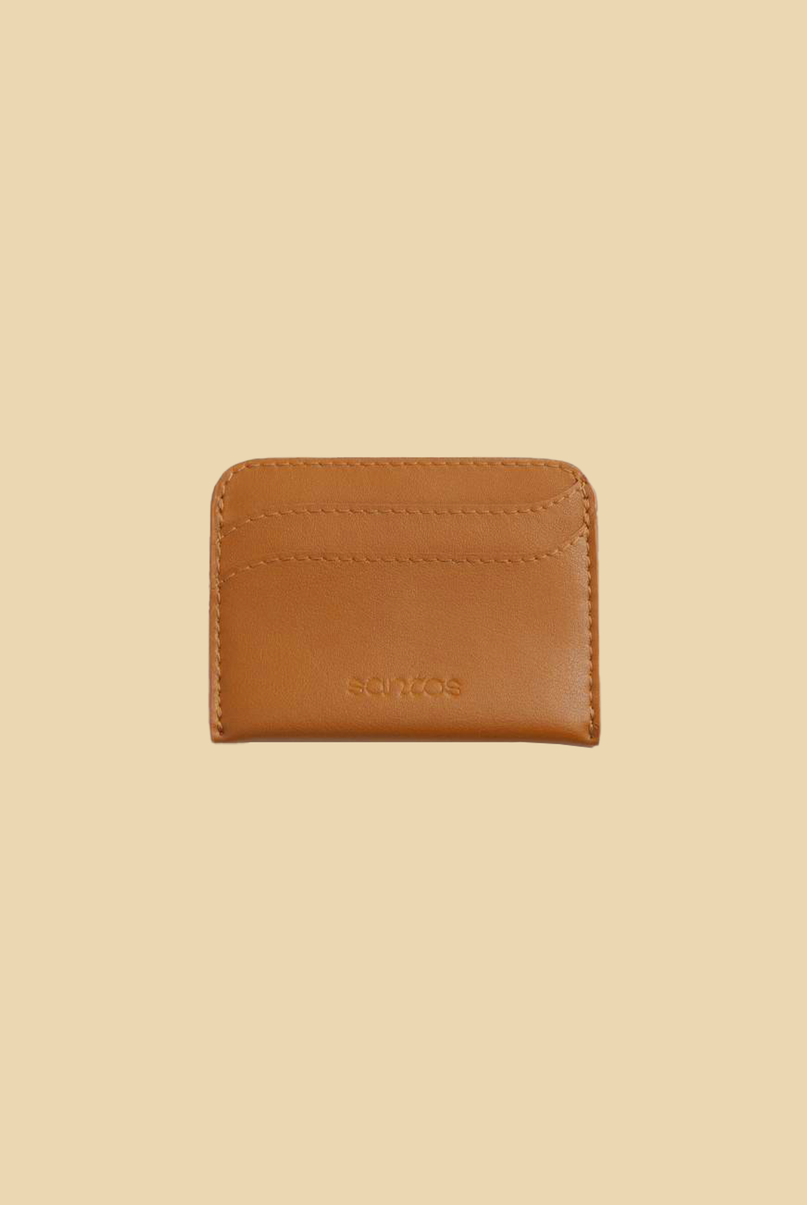 Rosa Curved Card Case | Cognac