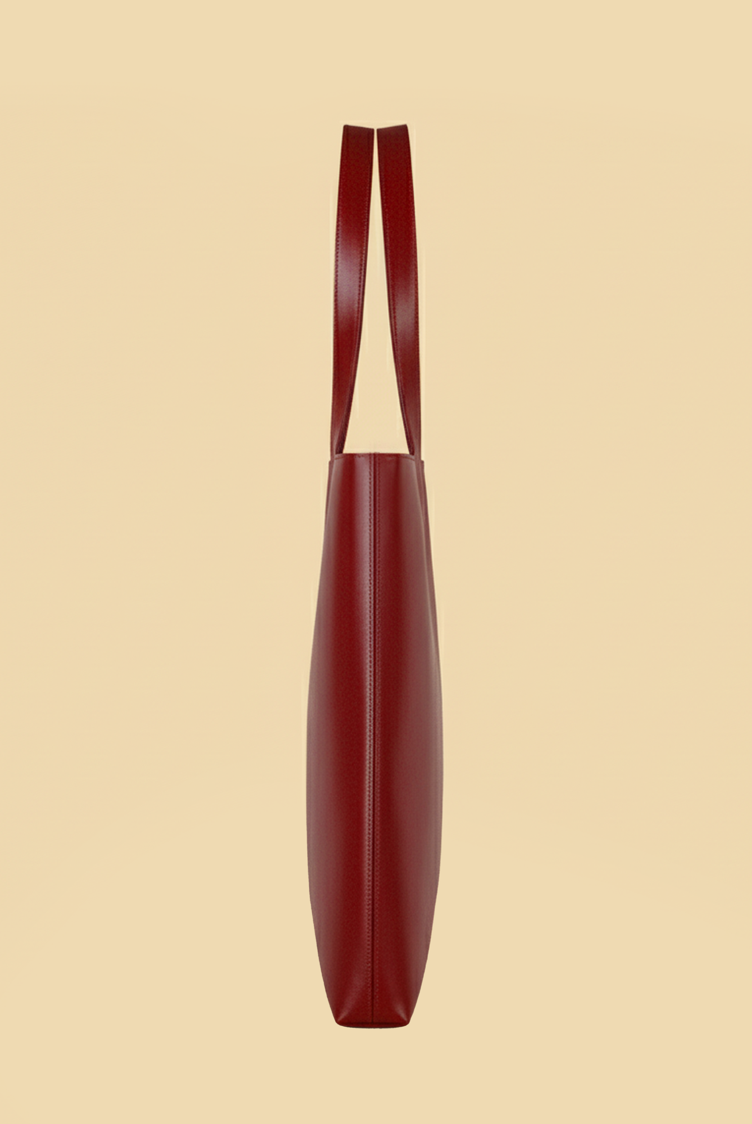 Dolores Square Tote | Burgundy Red