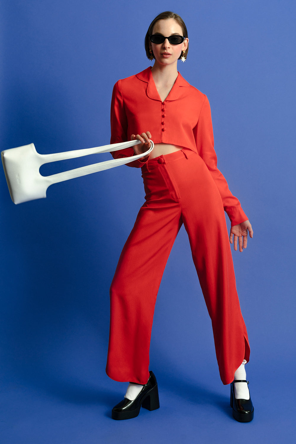 Donna Button-Up | Tomato Red
