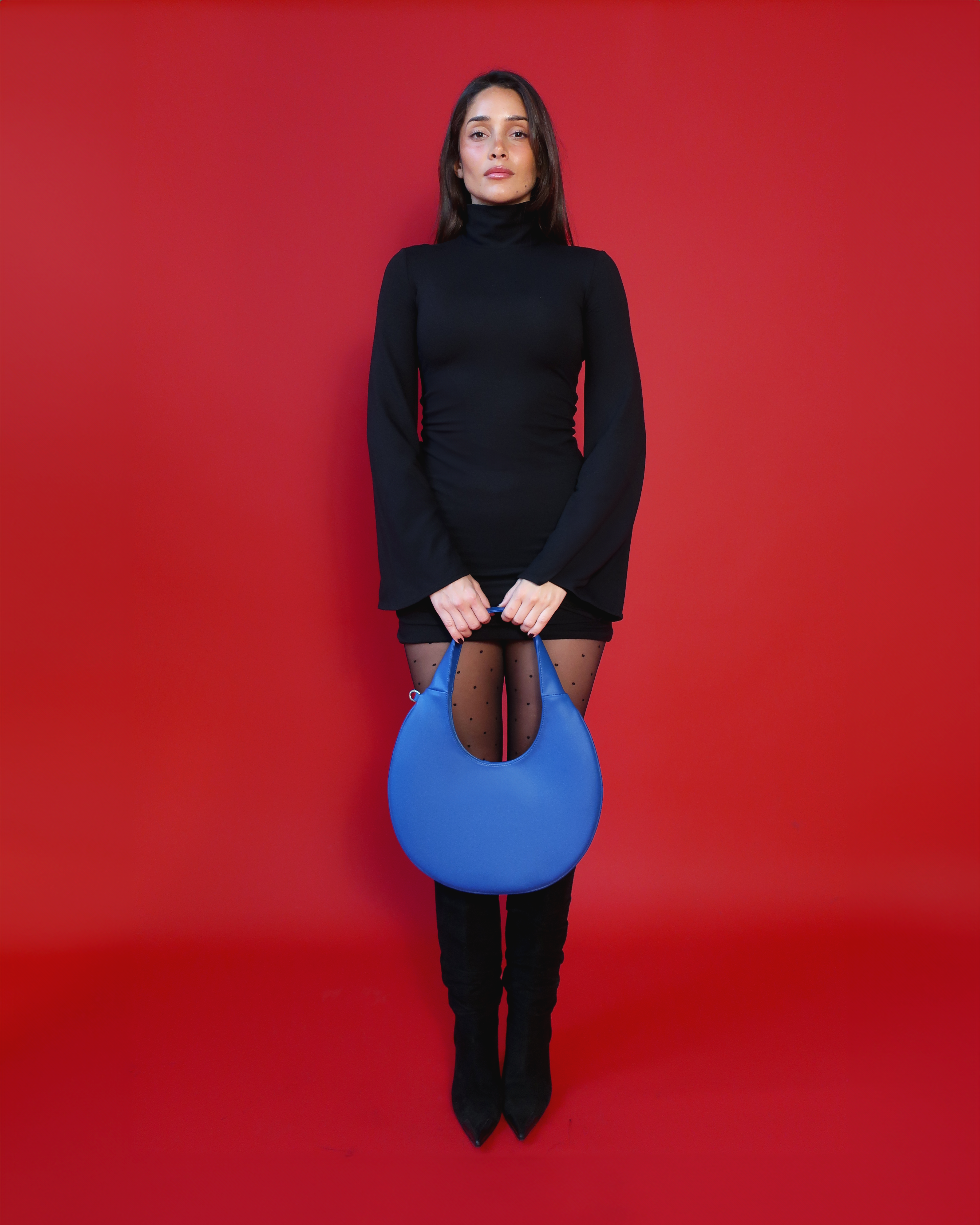 Agnes Moon Bag | Electric Blue