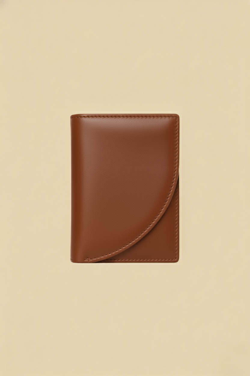 Ines Bi-Fold Wallet | Cognac & Black