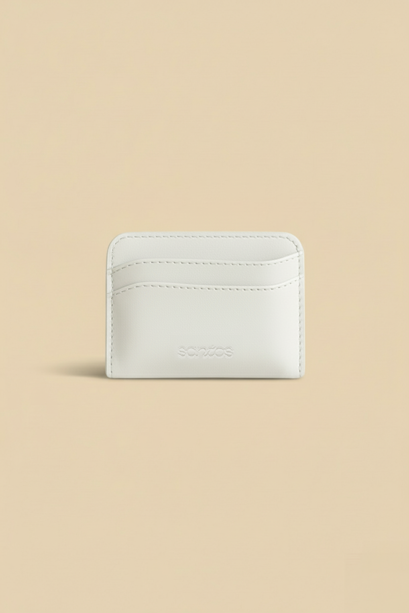 Rosa Curved Card Case | White