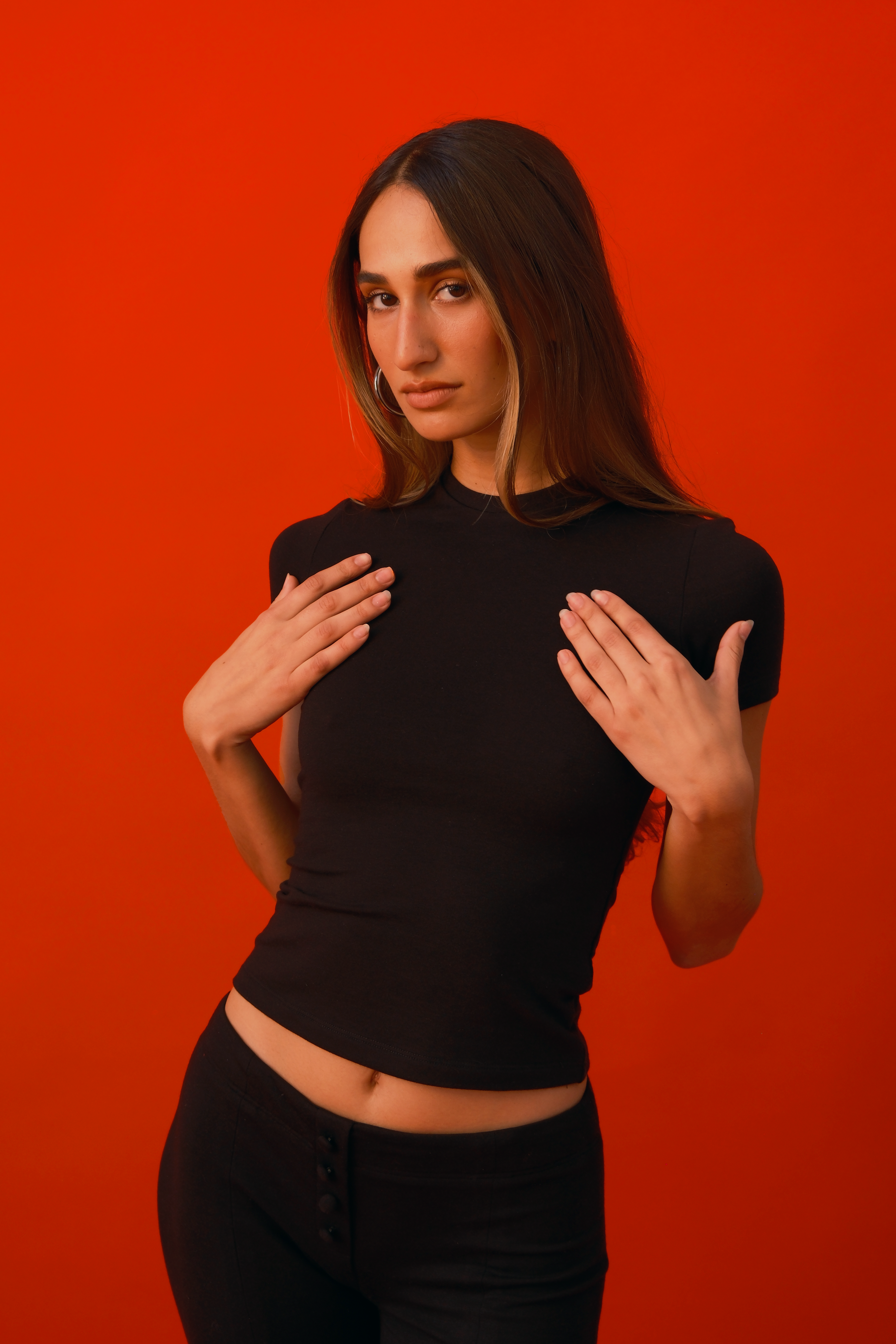 Regina Cut-Out Tee | Black