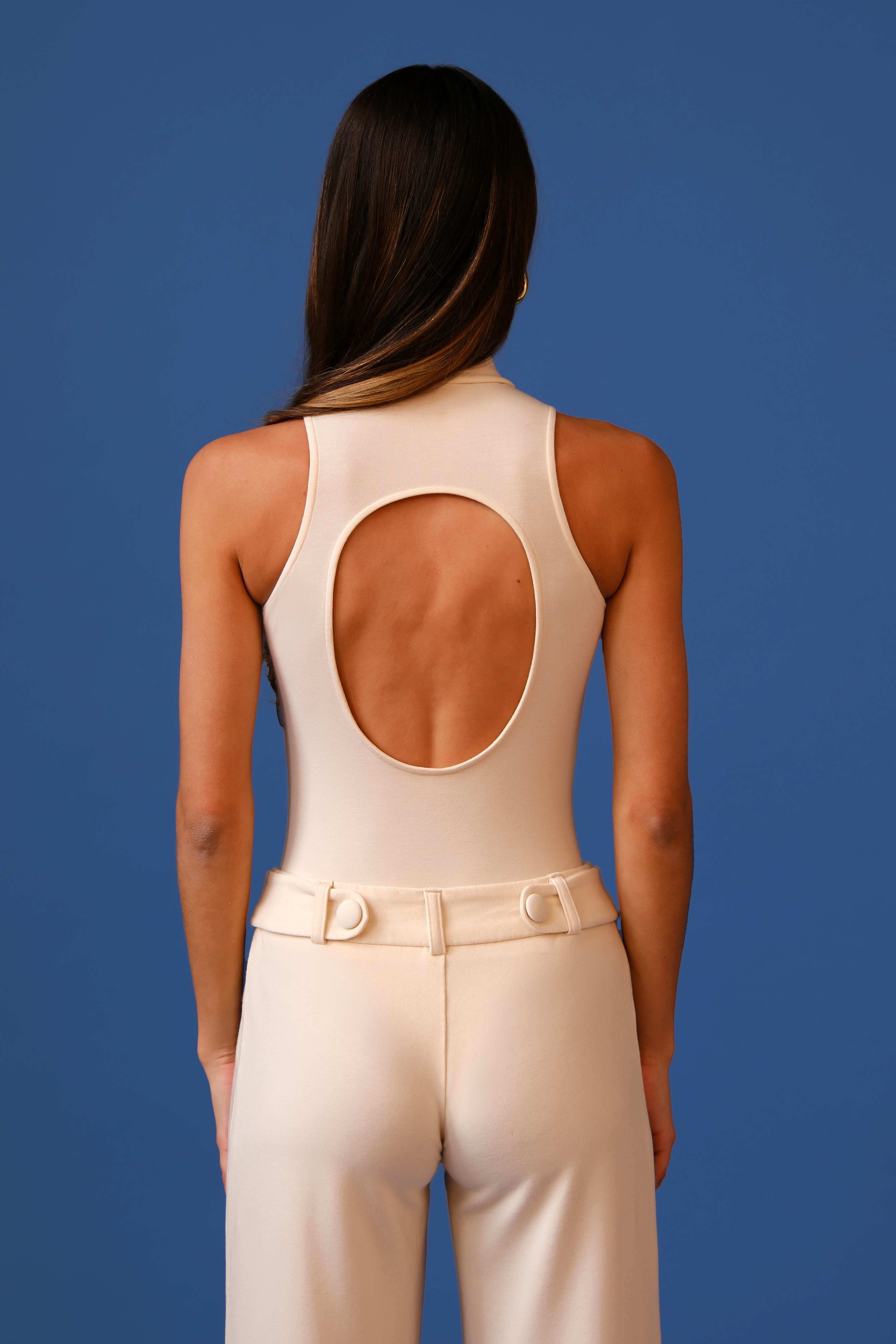 Gloria Oval Bodysuit | Cream