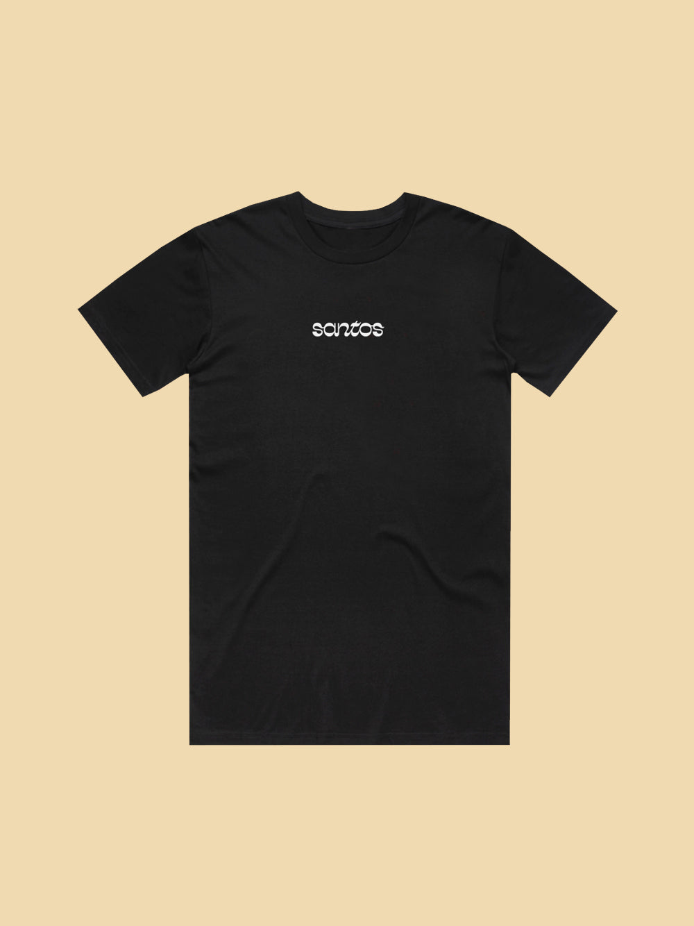 Santos Unisex Tee in Black