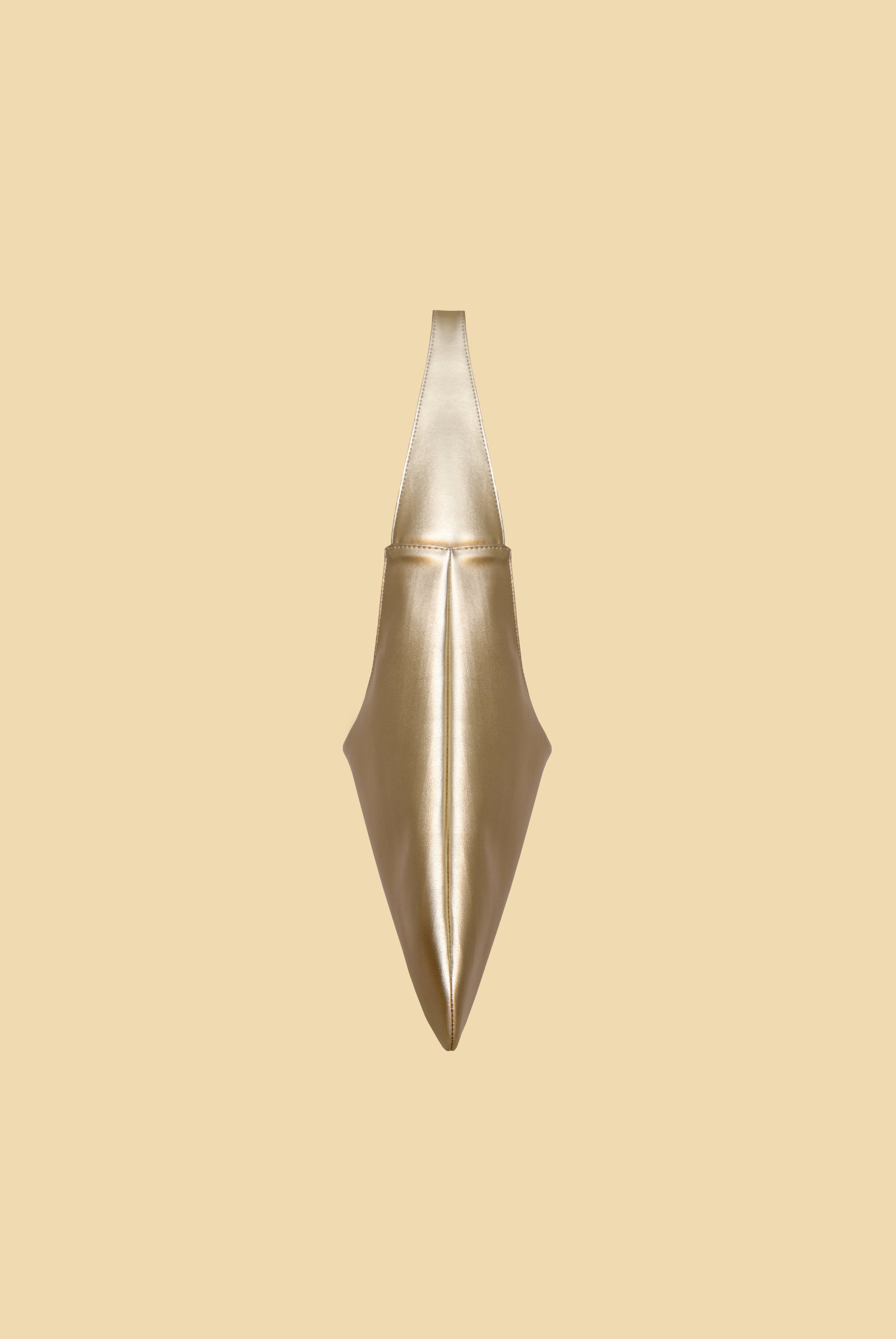 Agave Triangular Tote | Metallic Gold