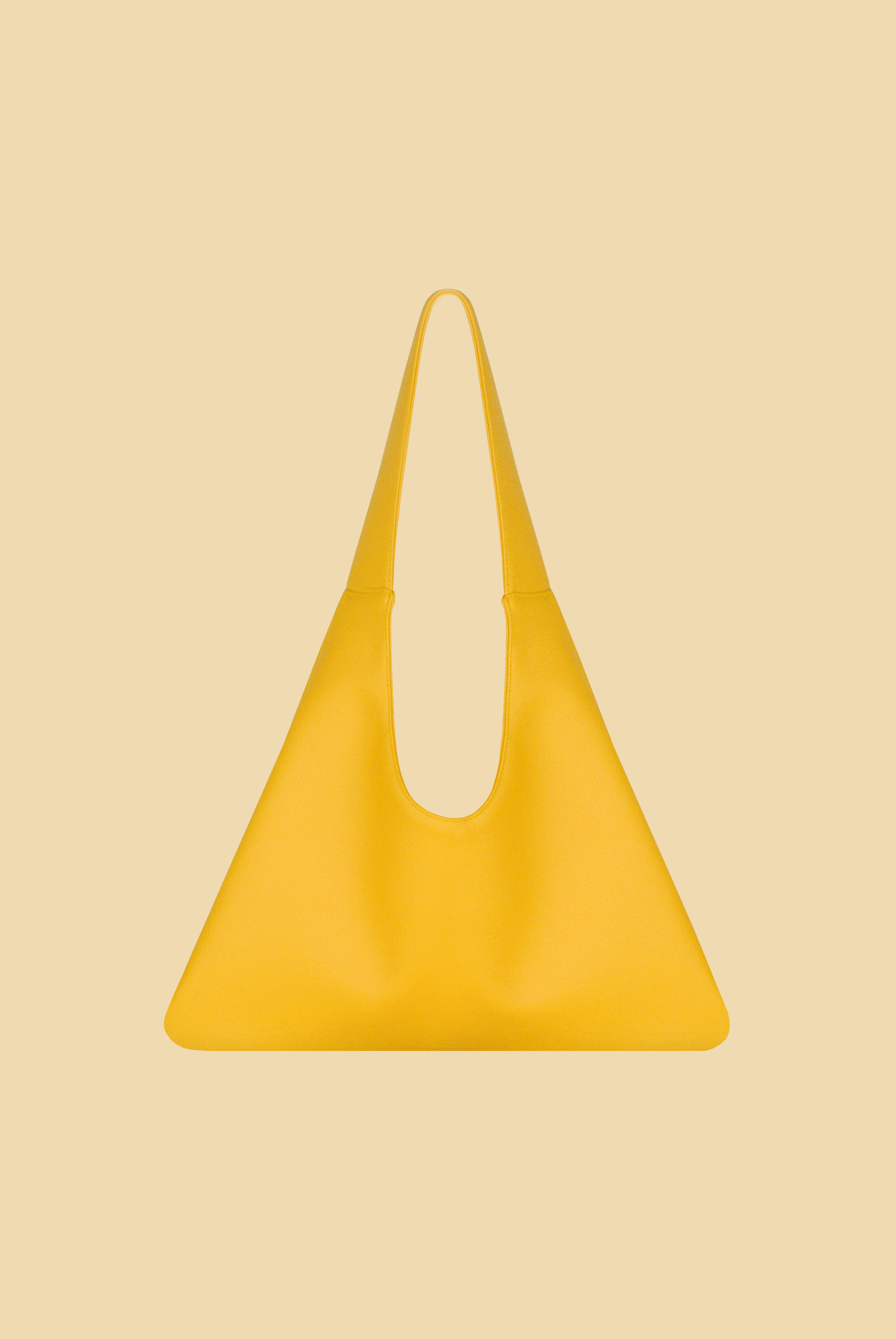 Agave Triangular Tote | Marigold Yellow