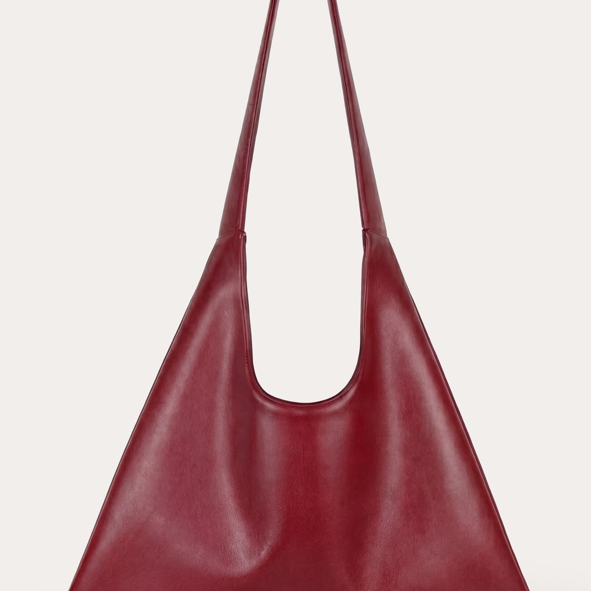 AgaveTriangularToteXL_Burgundy
