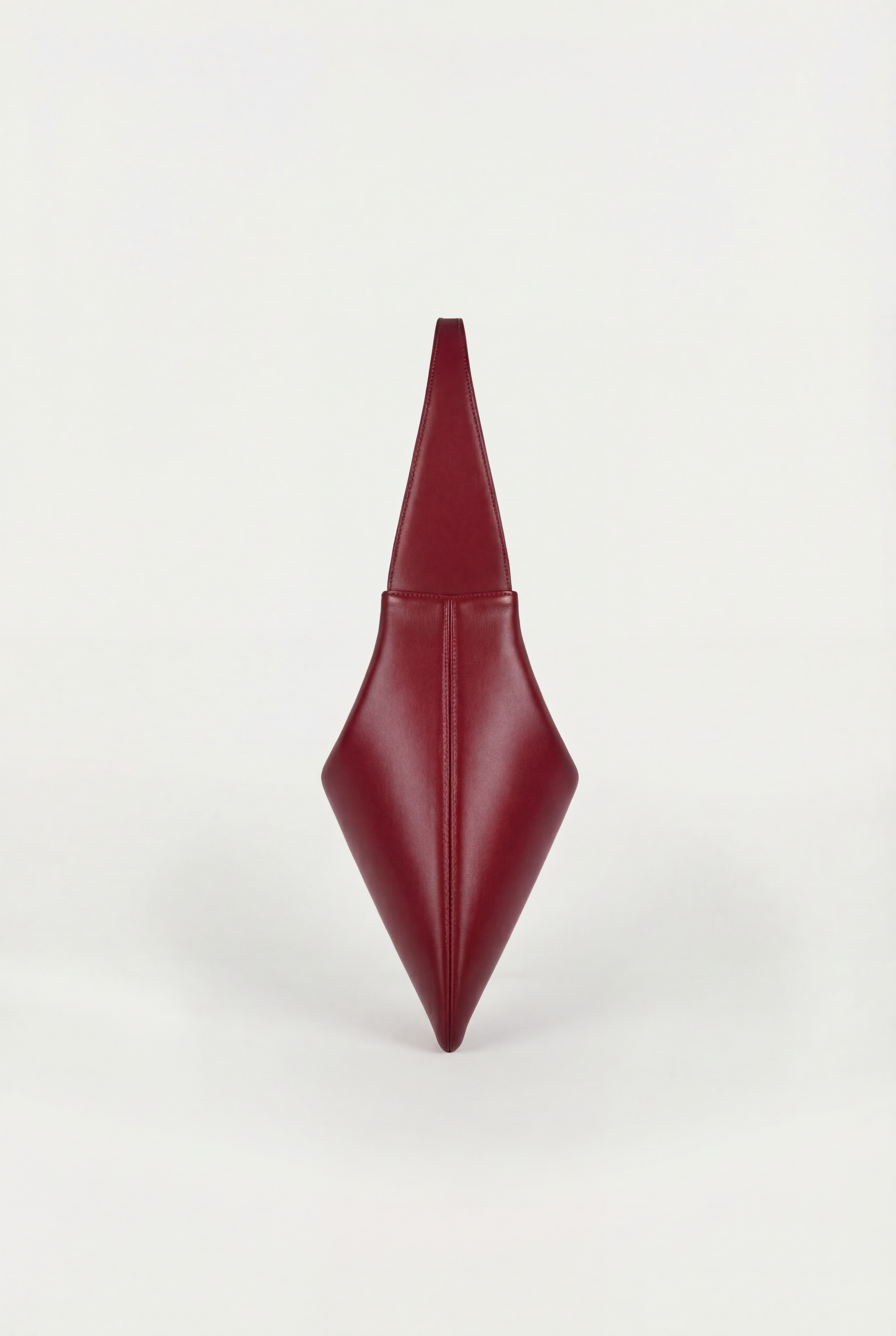 Agave Triangular Tote | Burgundy Red