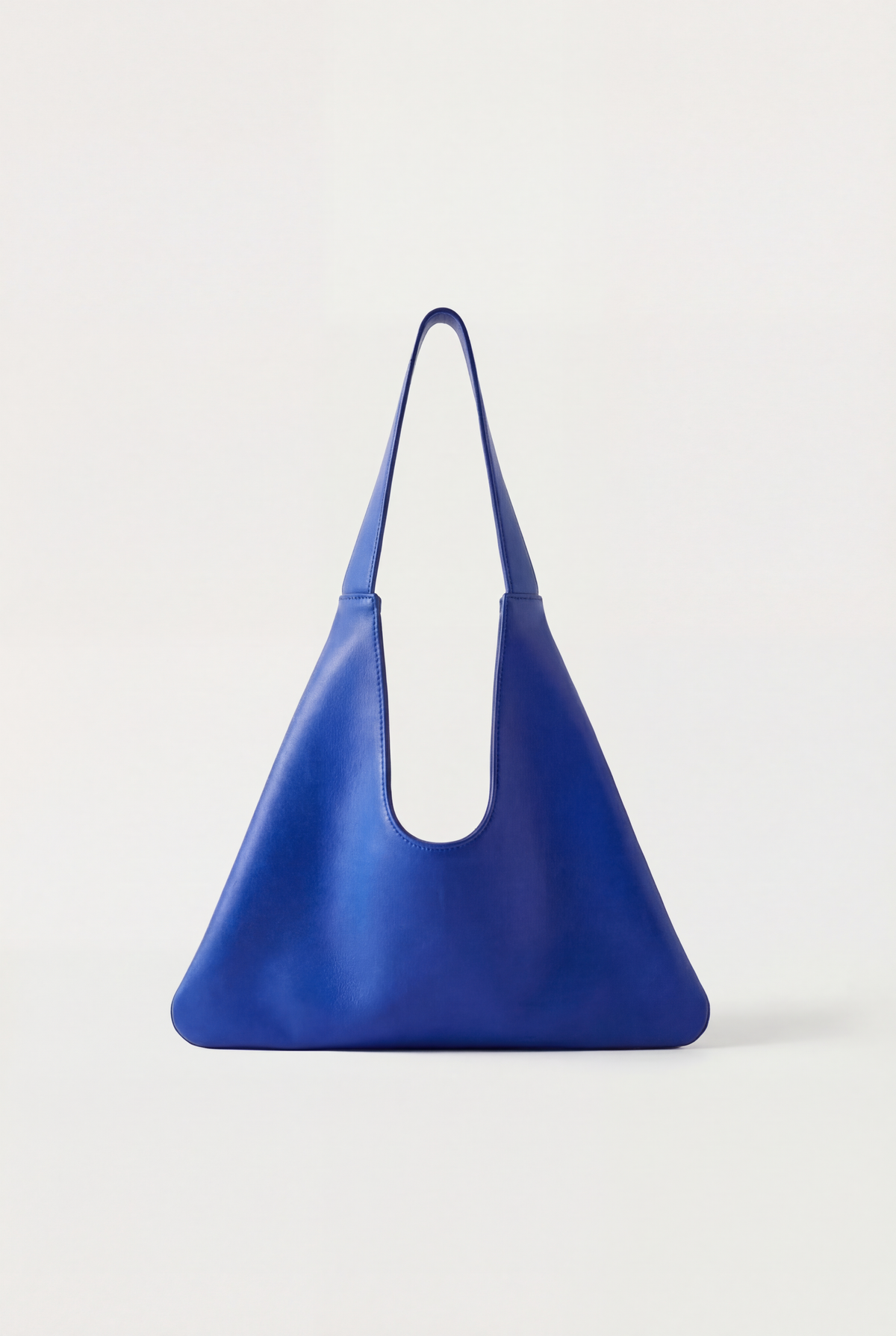 Agave Triangular Tote in Electric Blue | Cactus Leather Handbag ...