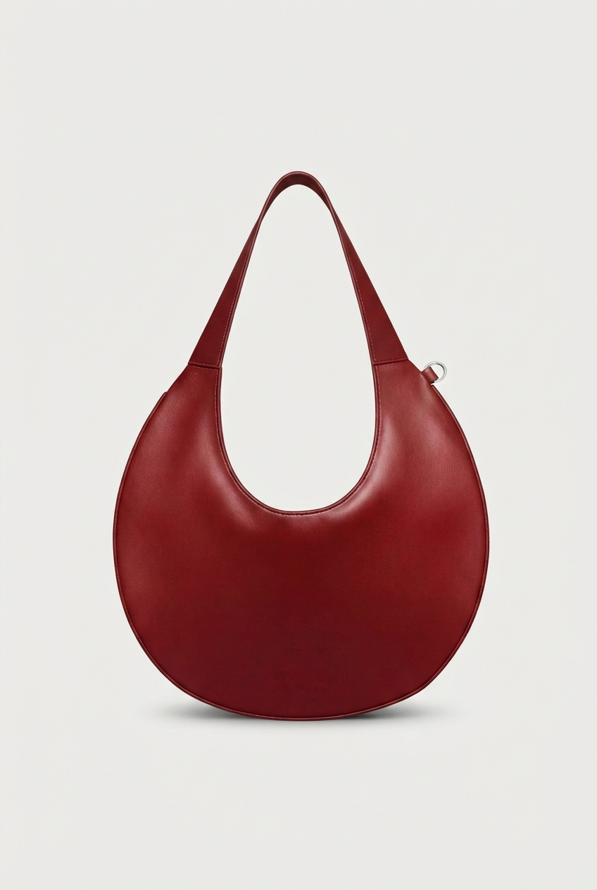 Agnes Moon Bag | Burgundy Red