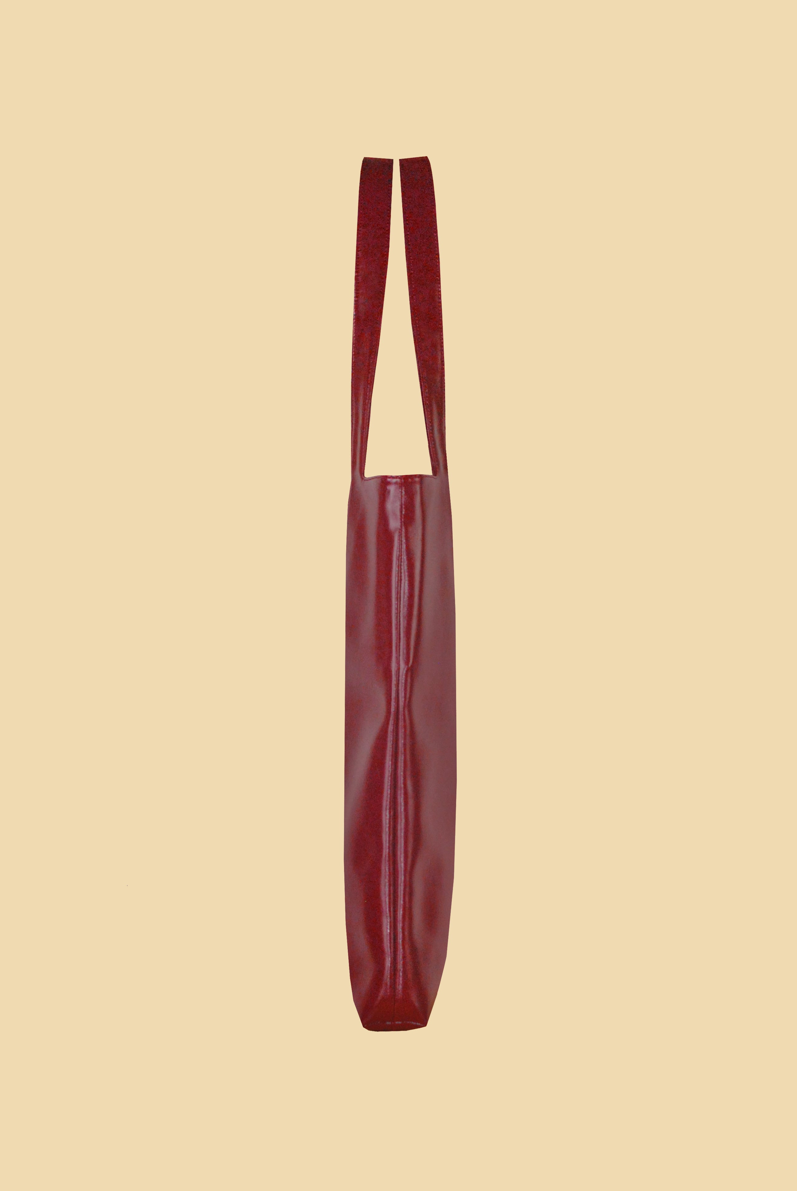 Dolores Square Tote | Burgundy Red