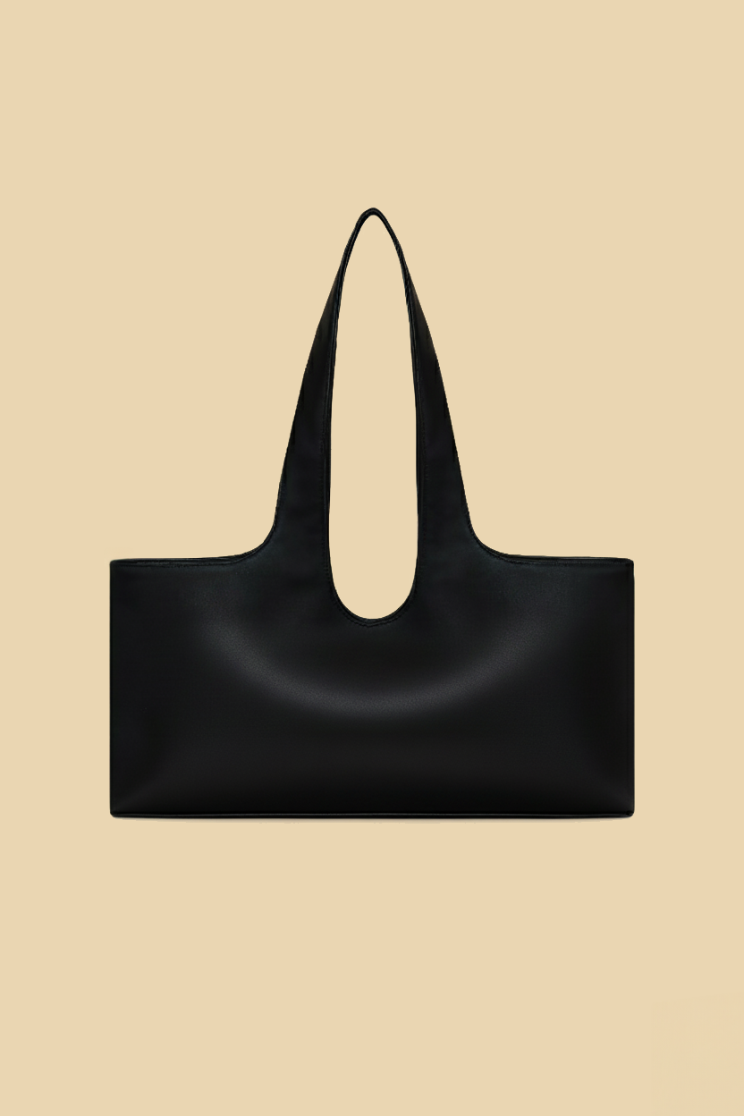 Fiorella Rectangular Tote | Black