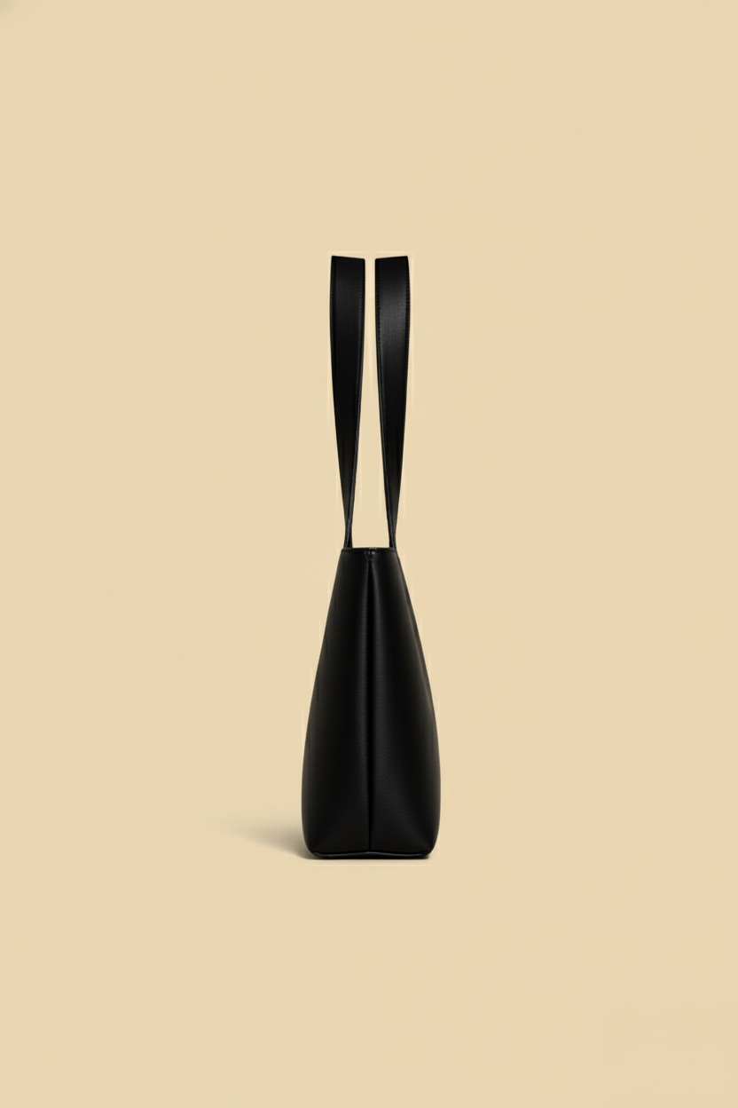 Fiorella Rectangular Tote | Black