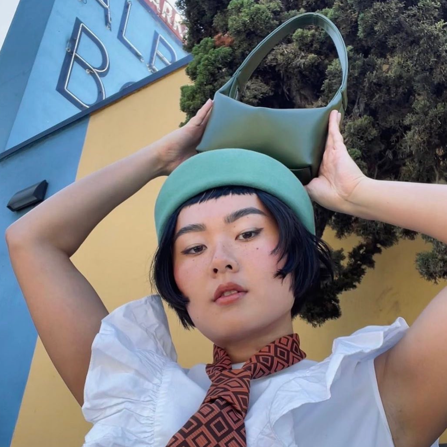 Amelia Mini Bag | Green styled by Santos