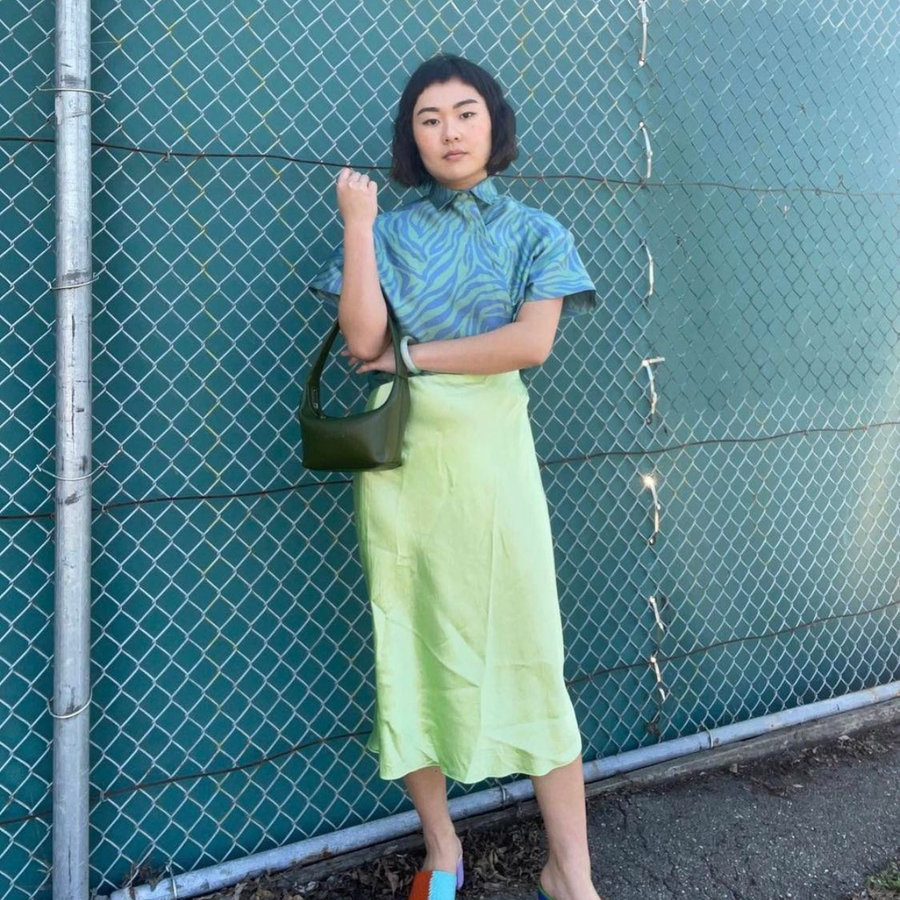Amelia Mini Bag | Green styled by Santos
