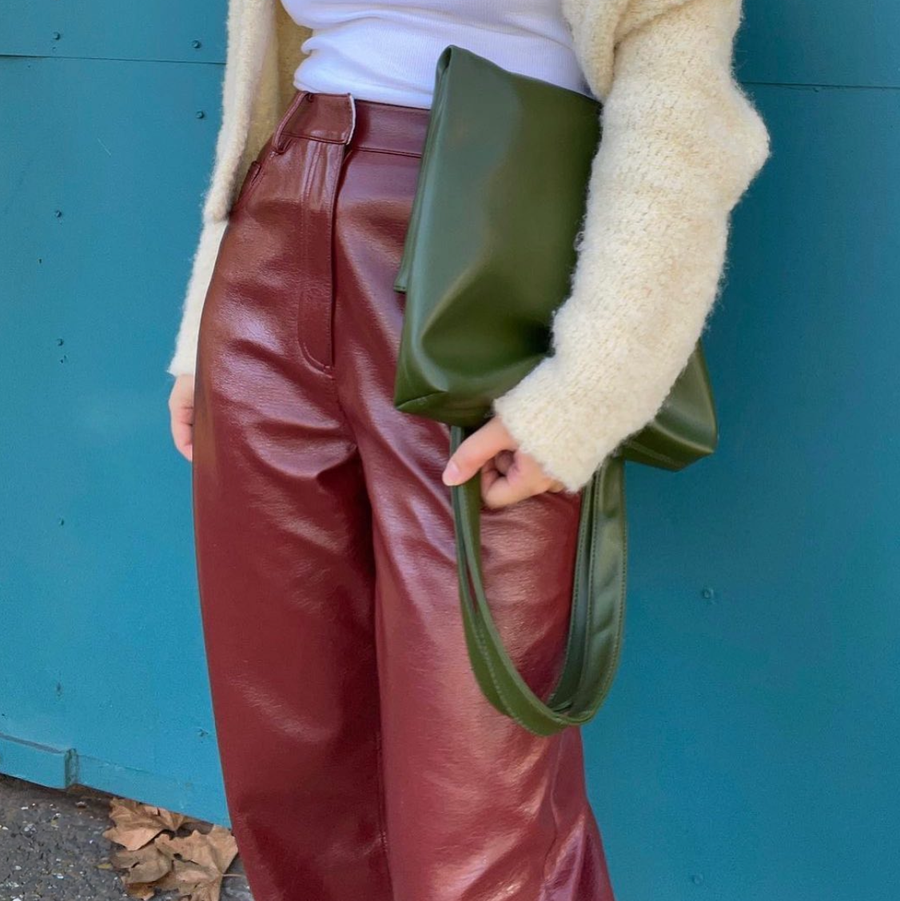 Dolores Square Tote | Green styled by Santos