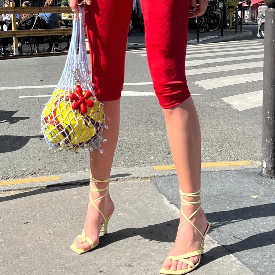 Flor Bag Charm styled by Santos