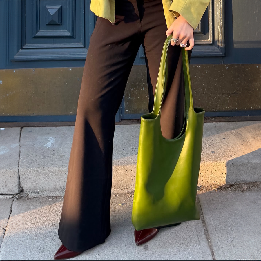 Dolores Square Tote | Green styled by Santos