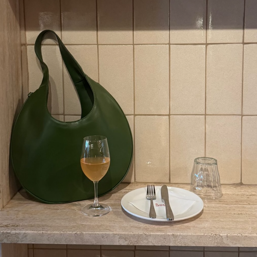 Agnes Moon Bag | Green styled by Santos