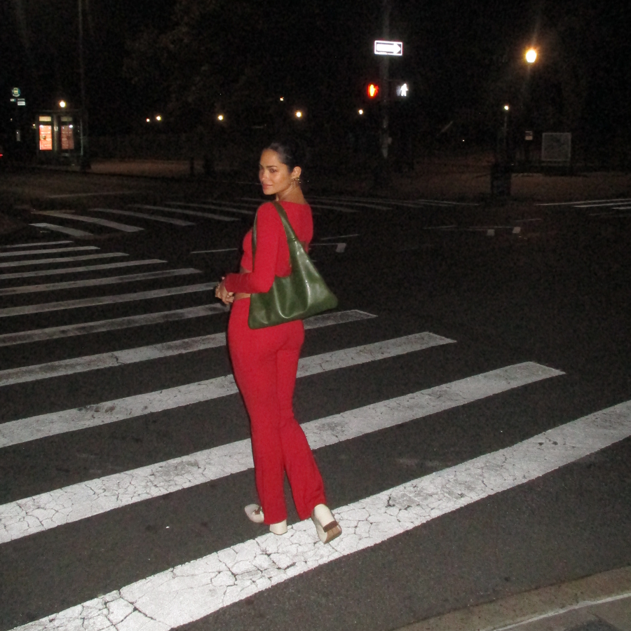 Agave Triangular Tote | Green styled by Santos