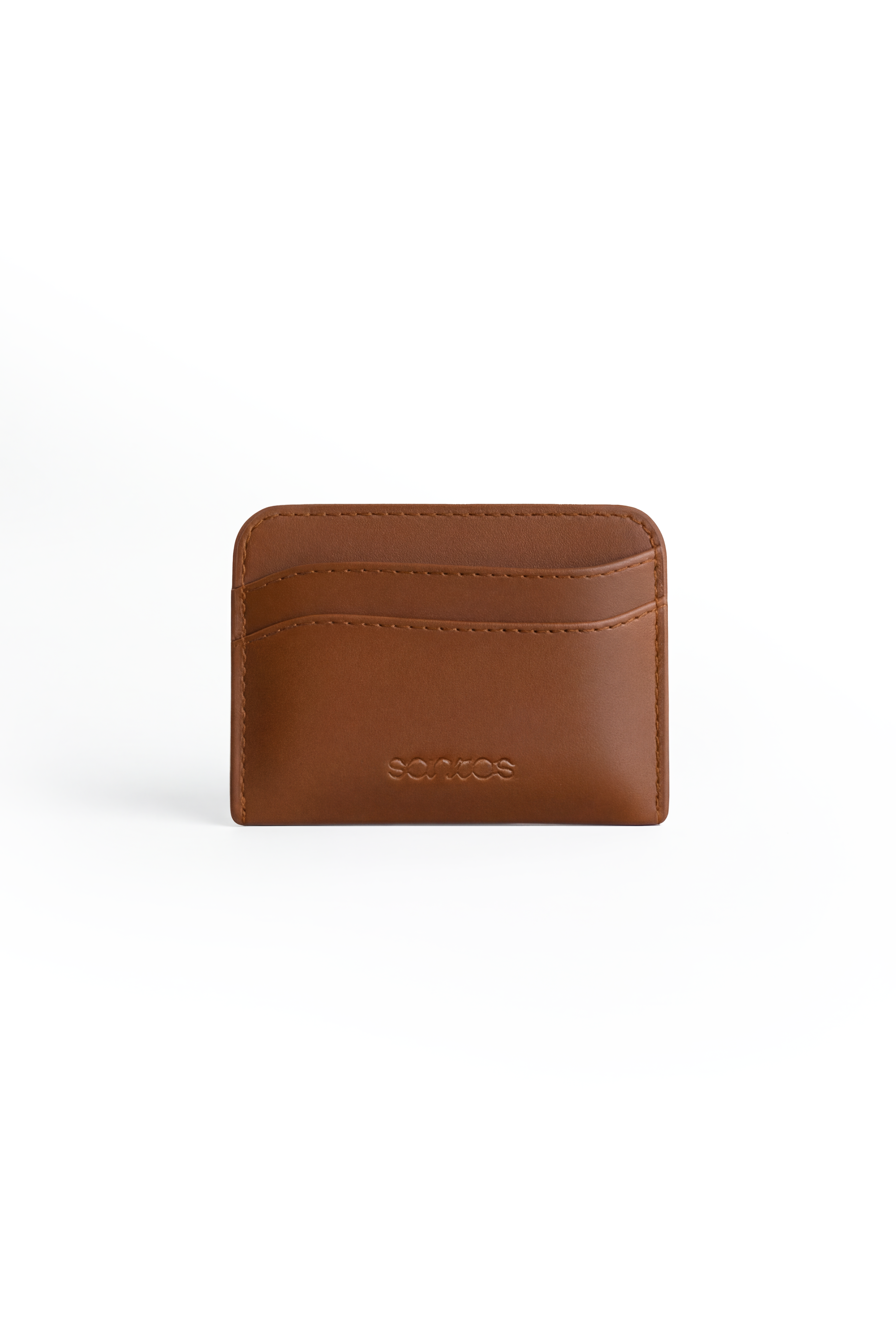 Rosa Curved Card Case | Cognac