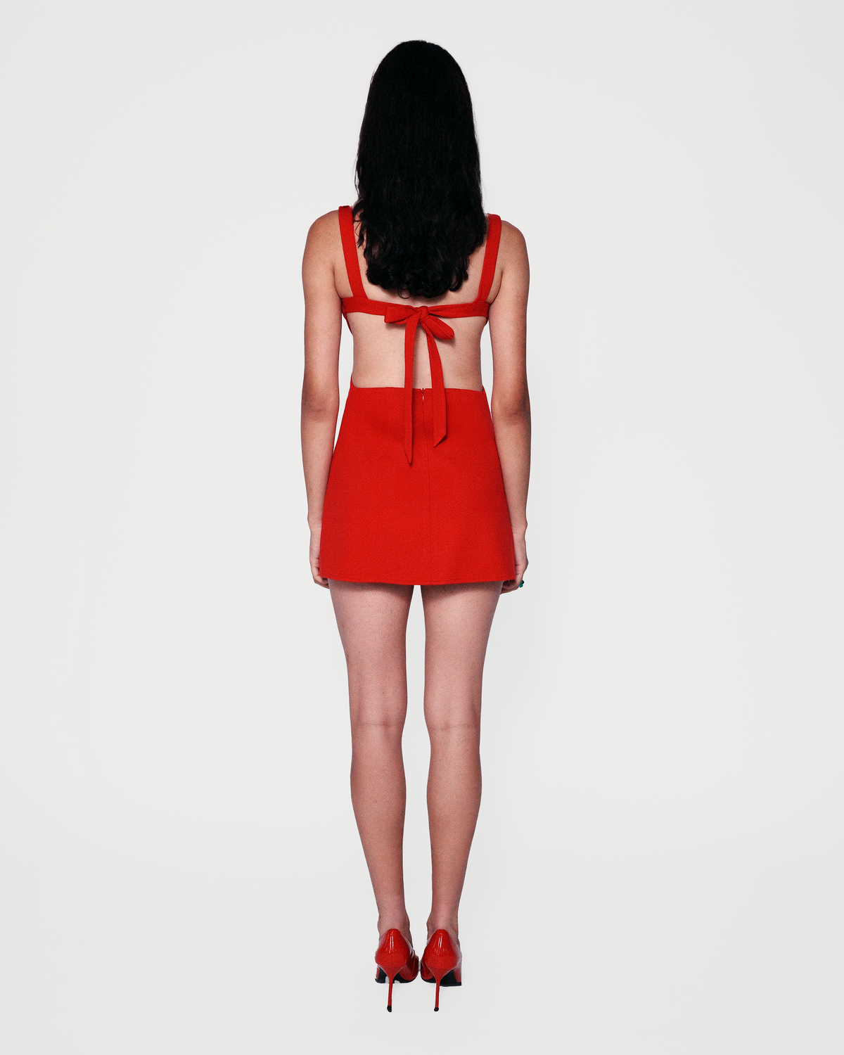 Sofia Tie Back Dress | Red