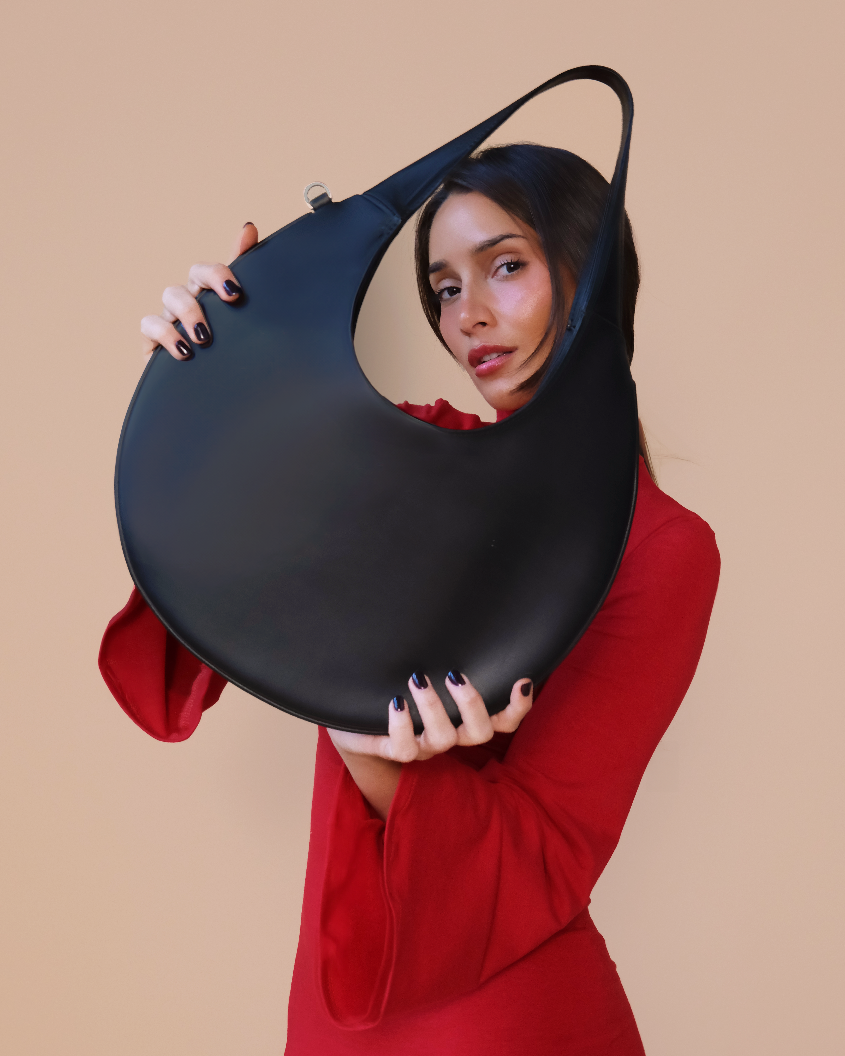Agnes Moon Bag | Black