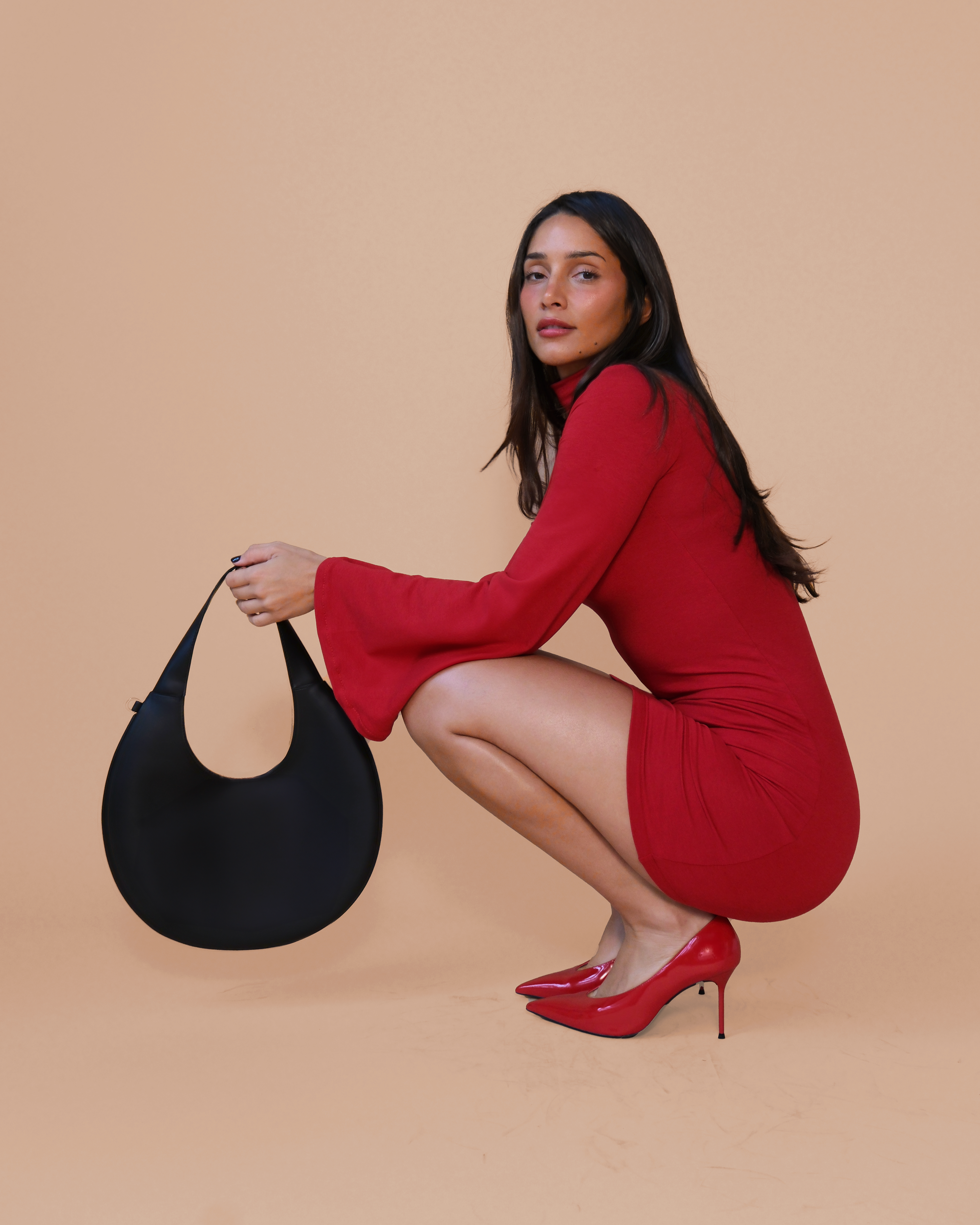 Agnes Moon Bag | Black